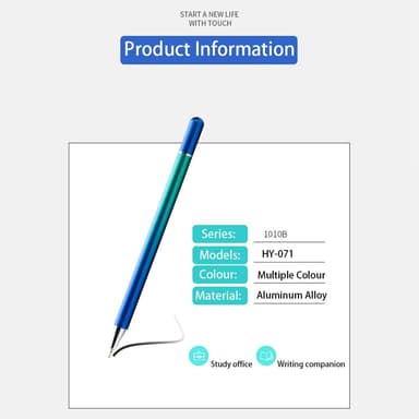 Magnetisk sugepenn med innebygd nib Design Dark Blue Gradient