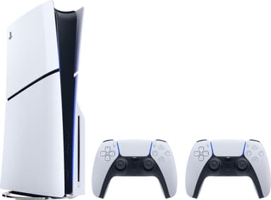 PlayStation 5 Slim Standard Edition konsoll (To kontroller-pakke)