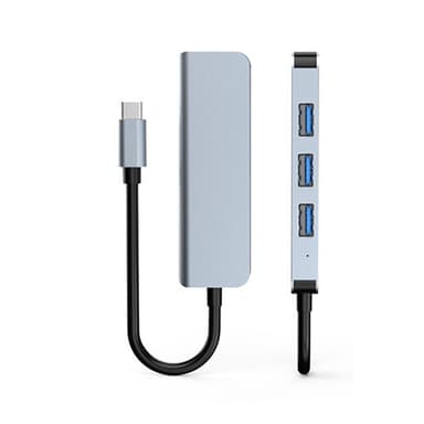 USB-hub med 1 USB3.0-port og 3 USB2.0-porter