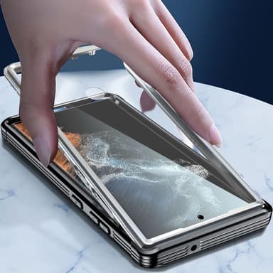 Støtsikker vanntett mobildeksel Sort Samsung S23 Ultra