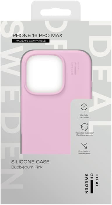 iDeal of Sweden Silicone iPhone 16 Pro Max deksel (bubblegum pink)