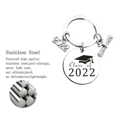 Nøkkelring med ""Class of 2022""-merke for eksamen