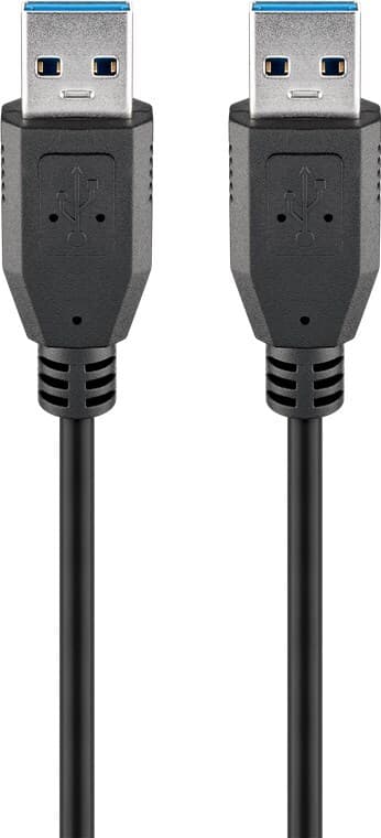 USB 3.0 SuperSpeed-kabel, svart