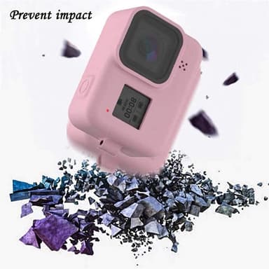 Silikonetui og tilbehør til GoPro Hero 8 Svart - rosa