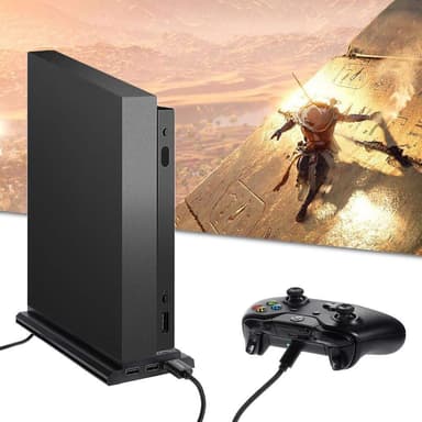 Xbox One X-stativ med vifte og 3 USB-porter