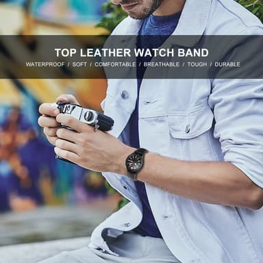Klokkereim til Samsung Galaxy Watch 3 (41 mm) i sort skinn