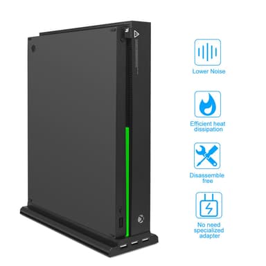 Xbox One X-stativ med vifte og 3 USB-porter