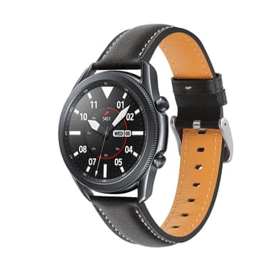Klokkereim til Samsung Galaxy Watch 3 (41 mm) i sort skinn