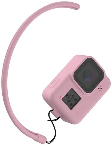 Silikonetui og tilbehør til GoPro Hero 8 Svart - rosa