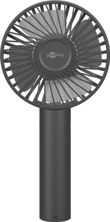 USB håndvifte med ståfunksjon, sort