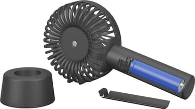 USB håndvifte med ståfunksjon, sort