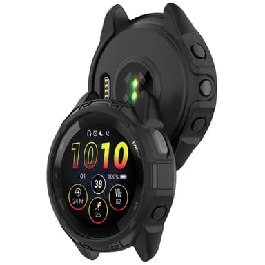 Smartwatch beskyttelsesdeksel TPU Sort Garmin Forerunner 265