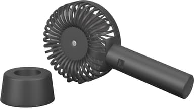 USB håndvifte med ståfunksjon, sort