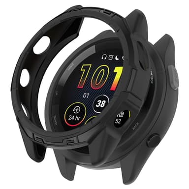 Smartwatch beskyttelsesdeksel TPU Sort Garmin Forerunner 265
