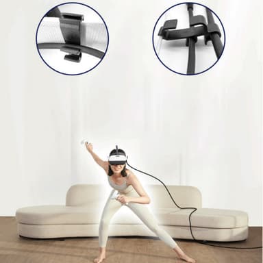 Kabelklemme kabelholder for Oculus Quest 2 Neo 3 VR Sort
