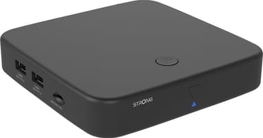 Strong Hybrid DVB-T2 & Android TV Box 4K UHD-strømmeenhet (sort)