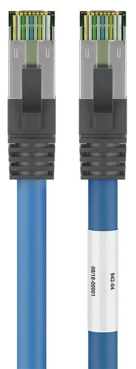CAT 8.1 patch -ledning, S/FTP (PiMF), blå