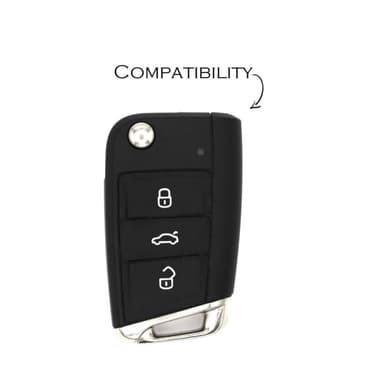 Silikon bilnøkkeldeksel Golf 7/Lingdu/New Octavia/Karoq/Kodiak/Komik/Yedi Brun
