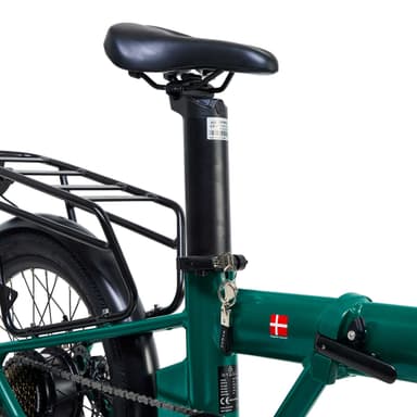 Hygge Virum 2024 Folding, Light City Bike, British Racing Green