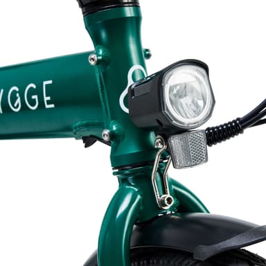 Hygge Virum 2024 Folding, Light City Bike, British Racing Green