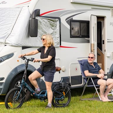 Hygge Virum Step 2024 Folding, Light City Bike, Saphhire Blue