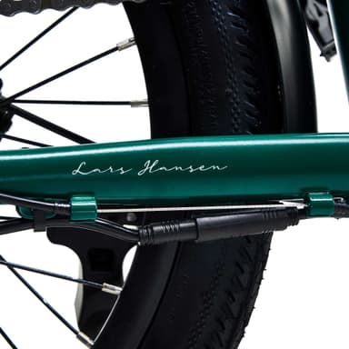 Hygge Virum 2024 Folding, Light City Bike, British Racing Green