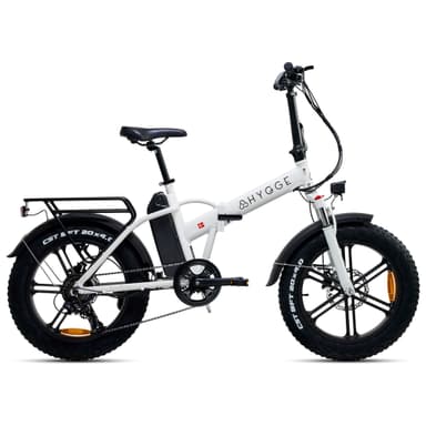 Hygge Vester 2024 Folding Electric Bike, 20 Inch Fat tyres ebike