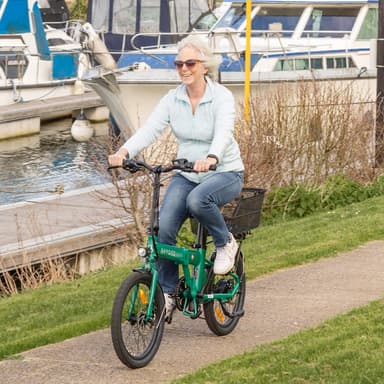 Hygge Virum 2024 Folding, Light City Bike, British Racing Green