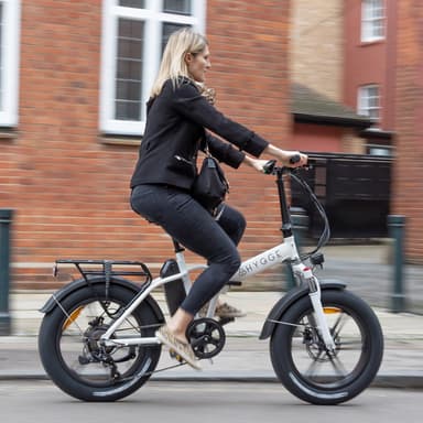 Hygge Vester 2024 Folding Electric Bike, 20 Inch Fat tyres ebike