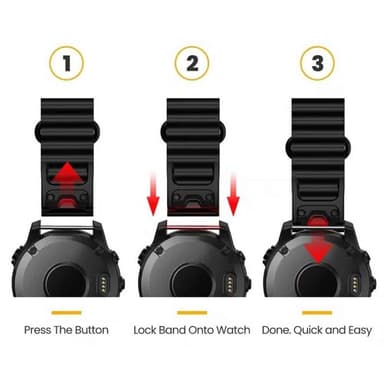 Ocean klokkereim Garmin Enduro 3 - Hvit
