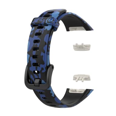 Klokkereim for Huawei Band 6 Honor Band 6/7 Svart + blå