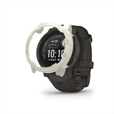 Veske med skjermbeskytter til Garmin Instinct 2S Hvit