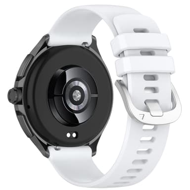 Silikonklokkerem for Xiaomi Watch 2 Pro/Watch S3 og Honor Watch 4 Pro Hvit
