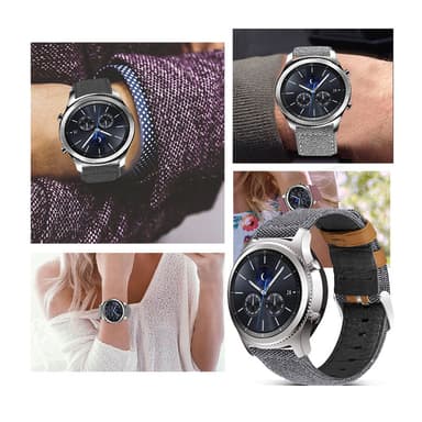 Universal erstatningsklokkerem for Samsung 22mm Grå