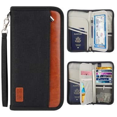 RFID Passport Travel Documents Organizer Sort
