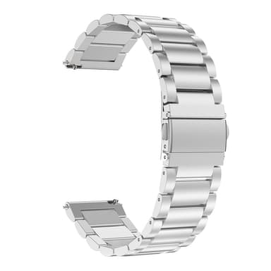 Klokkebånd i rustfritt stål for 20 mm/42 mm Huawei Watch GT4 45 mm/Watch 4 Pro Sølv