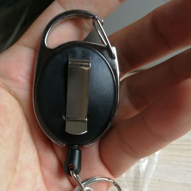 Uttrekkbar nøkkelring ID-merkeholder 2 pakker