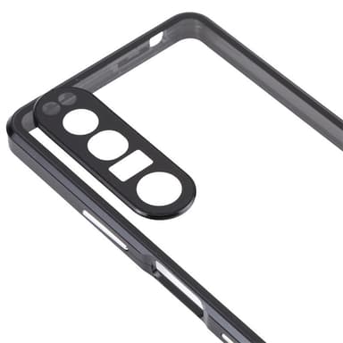 Dobbeltsidig magnetisk telefondeksel med skjermbeskytter, personvern Sony Xperia III