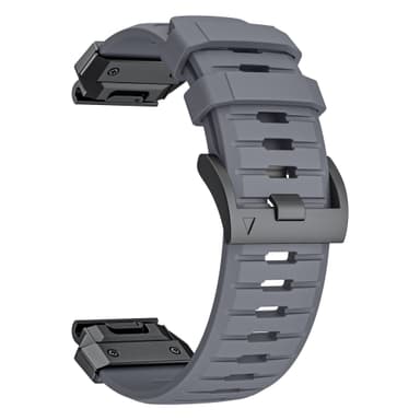 26 mm klokkerem for Garmin Fenix 3/5/5X/6X/7X Grå