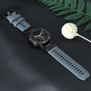 26 mm klokkerem for Garmin Fenix 3/5/5X/6X/7X Grå