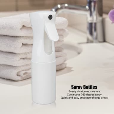 200 ml sprayflaske for hårstyling, rengjøring, planter Hvit