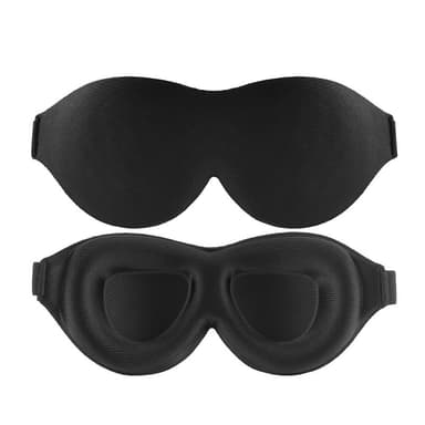 3D sovemaske Sort