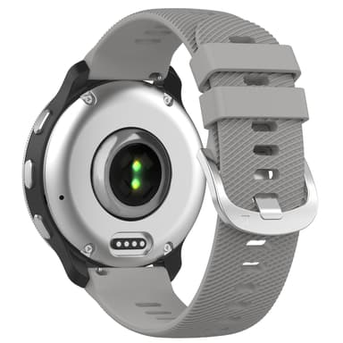Silikonklokkerem for Garmin D2 Air X10(43mm), Garmin Bounce, Garmin Active5 Grå