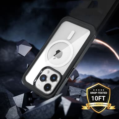 Beskyttelsesveske med magnetisk adsorpsjon, anti-sjokk, anti-slitasje, anti-fall iPhone 15 Plus