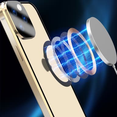 Dobbeltsidig HD-telefondeksel med spenne med linsebeskytter kompatibel med iPhone Sølv iPhone 14 Pro Max
