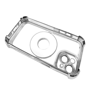 Fire-hjørnes anti-fall deksel med roterende stativ for iPhone iPhone 15