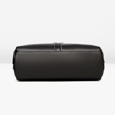 Fanny Pack Crossbody brystvesker, bred skulderrem Fasjonabel veske Sort