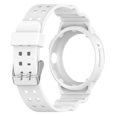 Integrert TPU-klokkerem Støtsikker for Google Pixel Watch 1/2 Hvit