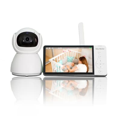 Videomonitor med kamera 2,4G-overføring, 2-veis lyd, infrarødt nattsyn