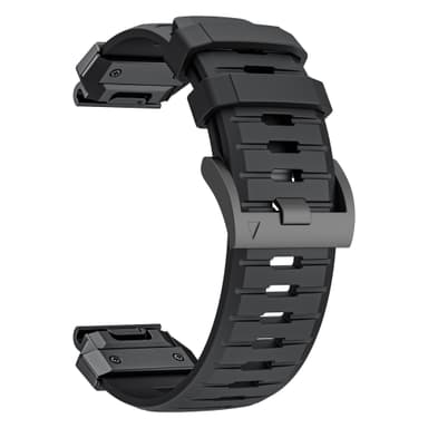 26 mm klokkerem for Garmin Fenix 3/5/5X/6X/7X Sort